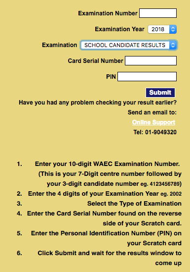 waec result checker